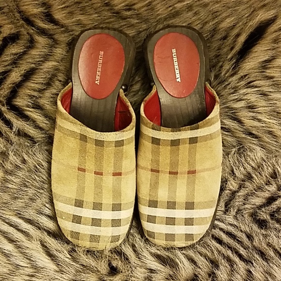 Burberry Nova Mules- Stamped suede- Size 35 - Picture 1 of 8